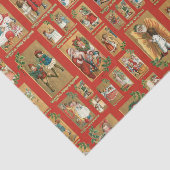 Kute kinderen met Santa Collage Tissuepapier (Detail)