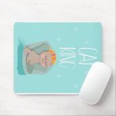 Kute King Cat, Cute Kitten Gift, Cat Lover Gift Muismat (Met muis)