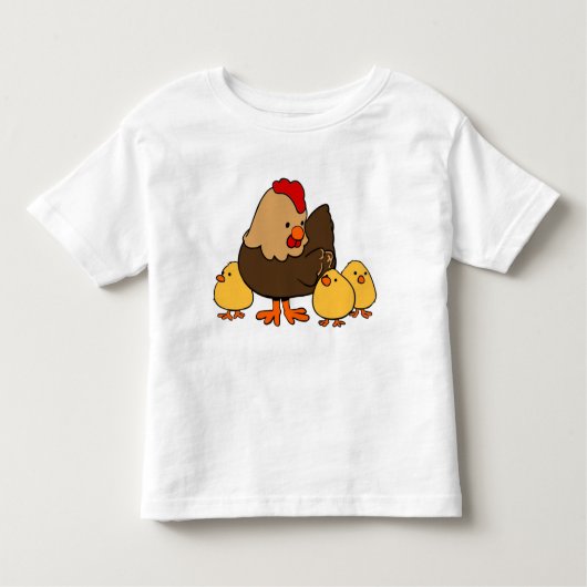 Kute kippen en kippen kinder shirts (Voorkant)