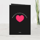 Kute Kissingende Bunnies Valentijns Feestdagen Kaart (Achterkant)