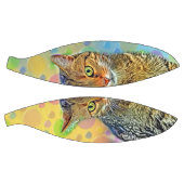 Kute kitten - abstract - kleurig schilderij basketbal (Panelen)