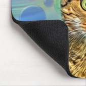 Kute kitten - abstract - kleurig schilderij muismat (Hoek)