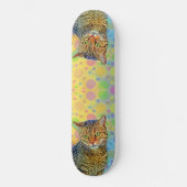 Kute kitten - abstract - kleurig schilderij persoonlijk skateboard (Voorkant)
