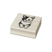Kute Kitten Wooden Art Stamp for Cat Lovers Rubberstempel (Stempel)
