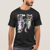 Kute kittens kattenhumoristische kunstmaaien kat p t-shirt (Voorkant)