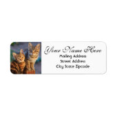 Kute Kittens Return-adres Etiket (Voorkant)