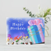 Kute kleine gnomen brengen een geweldige cadeautje (Staand voorkant)