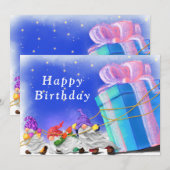 Kute kleine gnomen brengen een geweldige cadeautje (Voorkant / Achterkant)