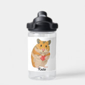 Kute kleine hamster die een hart bewaarde waterfles (Achterkant)