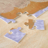 Kute kleine hamster met een bloem legpuzzel (Zijkant)