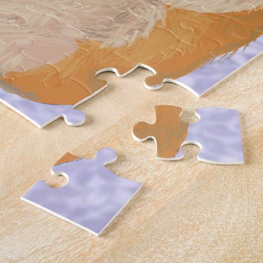 Kute kleine hamster met een bloem legpuzzel (Zijkant)