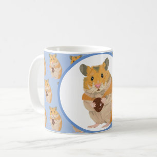 Kute kleine hamster met paaseieren koffiemok