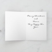 **KUTE KLEINE MAN ZEGT MERRY CHRISTMAS" FEESTDAGEN KAART (Binnen)