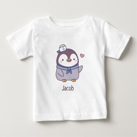 Kute Kleine Pinguïn Zeeman Bemanning Gepersonalise (Voorkant)