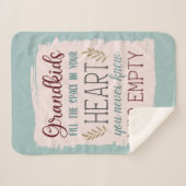 Kute kleur bewerkbare kleinkinderen vullen het har sherpa deken (Voorkant (horizontaal))