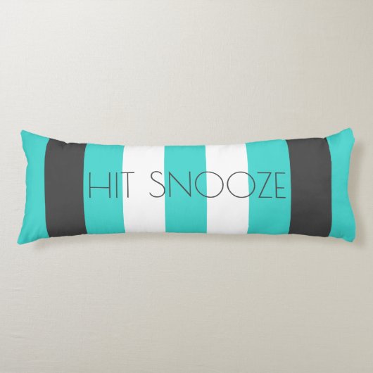 Kute kleur gestreept grijs en blauw patroon met te lichaamskussen (Voorkant)