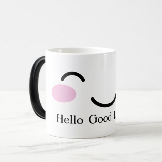 Kute kleur veranderende hittegevoelige morphing-mo magische mok (Voorkant links)