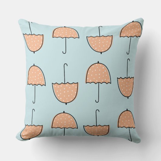 Kute kleuren blauw en beige l Nursery Baby girl Kussen (Voorkant)