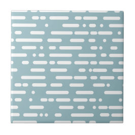 Kute kleuren lichtblauw en wit l Abstract Modern Tegeltje