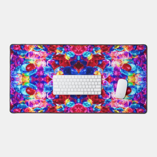 Kute kleurige abstracte juwelen textuur bureaumat (Keyboard & Muis)