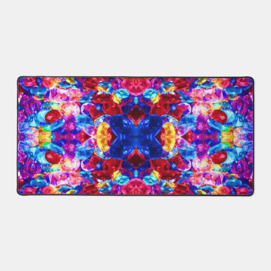 Kute kleurige abstracte juwelen textuur bureaumat (Voorkant)