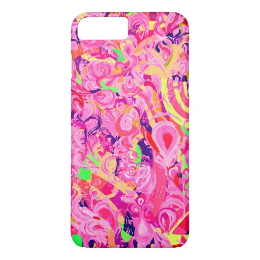 Kute kleurige abstracte zwenkverf Case-Mate iPhone case (Achterkant)