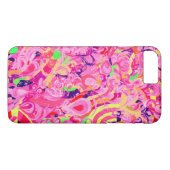 Kute kleurige abstracte zwenkverf Case-Mate iPhone case (Achterkant (Horizontaal))