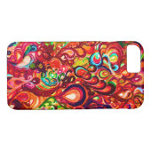 Kute kleurige abstracte zwenkverf Case-Mate iPhone case (Achterkant (Horizontaal))