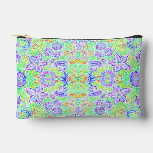 Kute kleurige bronbloemen etui (Voorkant)