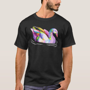 Kute kleurige gans voor vogels of Gooien T-shirt