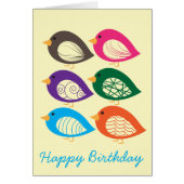 Kute kleurige irky vogels (Voorkant)