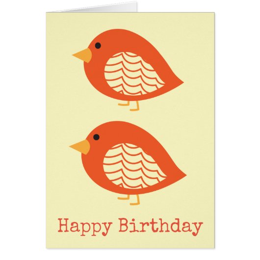 Kute kleurige irky vogels (Voorkant)