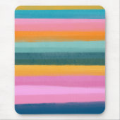 Kute kleurige streekstrepjes voor Waterverf Muismat (Voorkant)