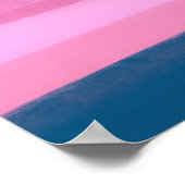 Kute kleurige streekstrepjes voor Waterverf Poster (Hoek)