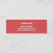 Kute kleurige Stripes minikaart Mini Visitekaartje (Achterkant)