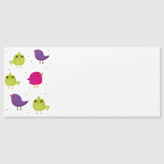 Kute kleurige vogels (Voorkant)