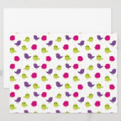 Kute kleurige vogels (Voorkant / Achterkant)