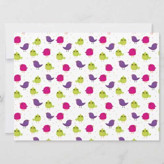 Kute kleurige vogels (Voorkant)