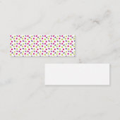 Kute kleurige vogels contactkaartje (Voorkant / Achterkant)