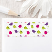 Kute kleurige vogels etiket (Insitu)