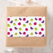 Kute kleurige vogels etiket (Insitu)