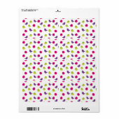 Kute kleurige vogels etiket (Full Sheet)