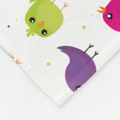 Kute kleurige vogels fleece deken (Hoek)