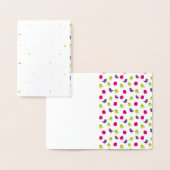 Kute kleurige vogels folie kaarten (Display)