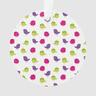 Kute kleurige vogels ornament