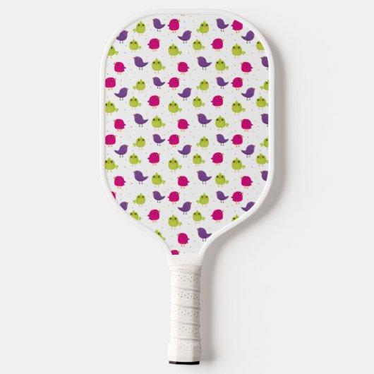 Kute kleurige vogels pickleball paddle (Achterkant)