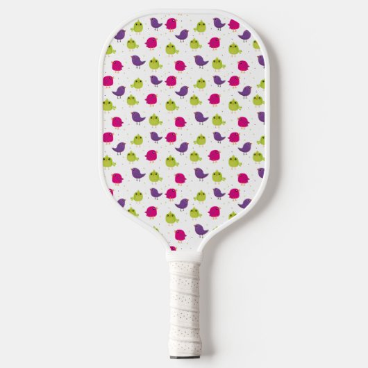 Kute kleurige vogels pickleball paddle (Voorkant)