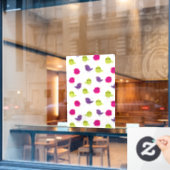 Kute kleurige vogels raamsticker (Cafe Raam)