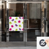 Kute kleurige vogels raamsticker (Kantoordeur)