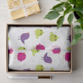 Kute kleurige vogels tissuepapier (Geschenk)